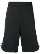 Adidas Three Stripe Track Shorts - Black