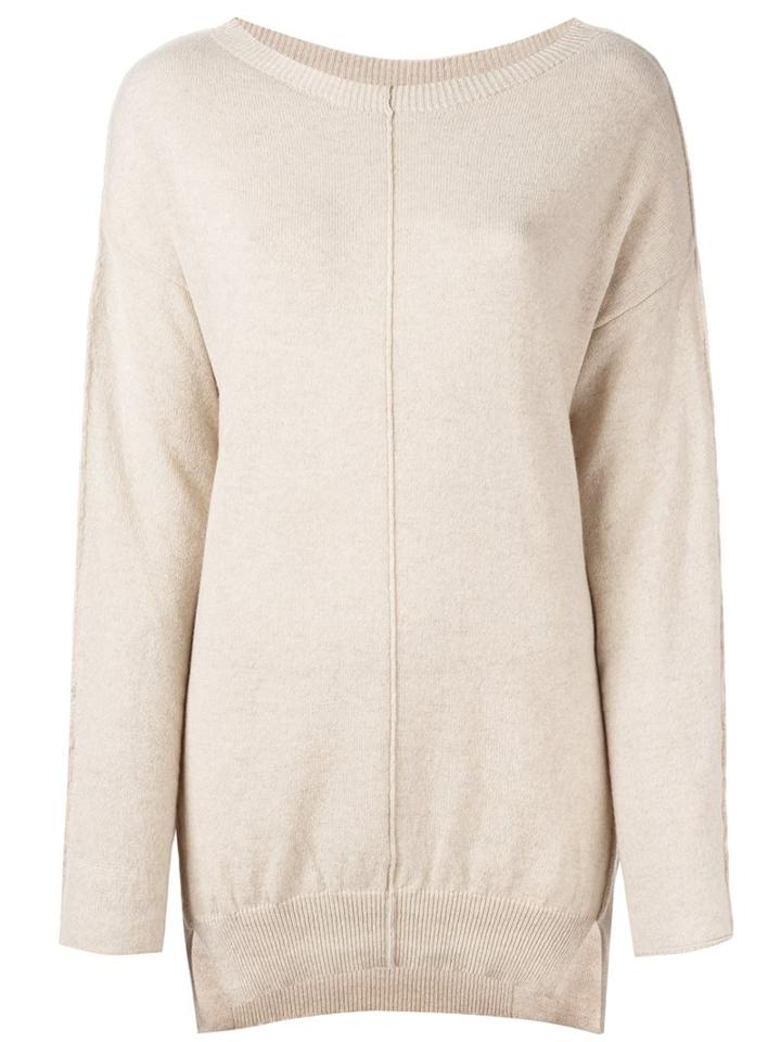 Kristensen Du Nord Round Neck Jumper, Women's, Size: 2, Nude/neutrals, Cashmere/wool