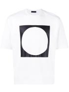 Diesel Black Gold Square Circle Print T-shirt - White