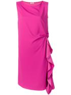 P.a.r.o.s.h. Draped Detail Midi Dress - Pink