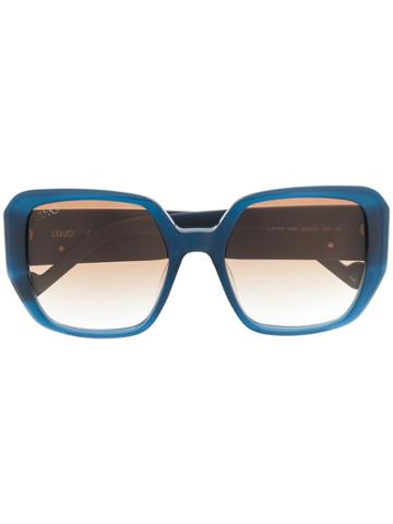 Liu Jo Oversized Tinted Sunglasses - Blue