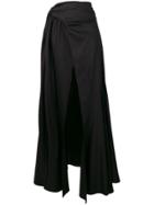 Jacquemus Front Slit Skirt - Black