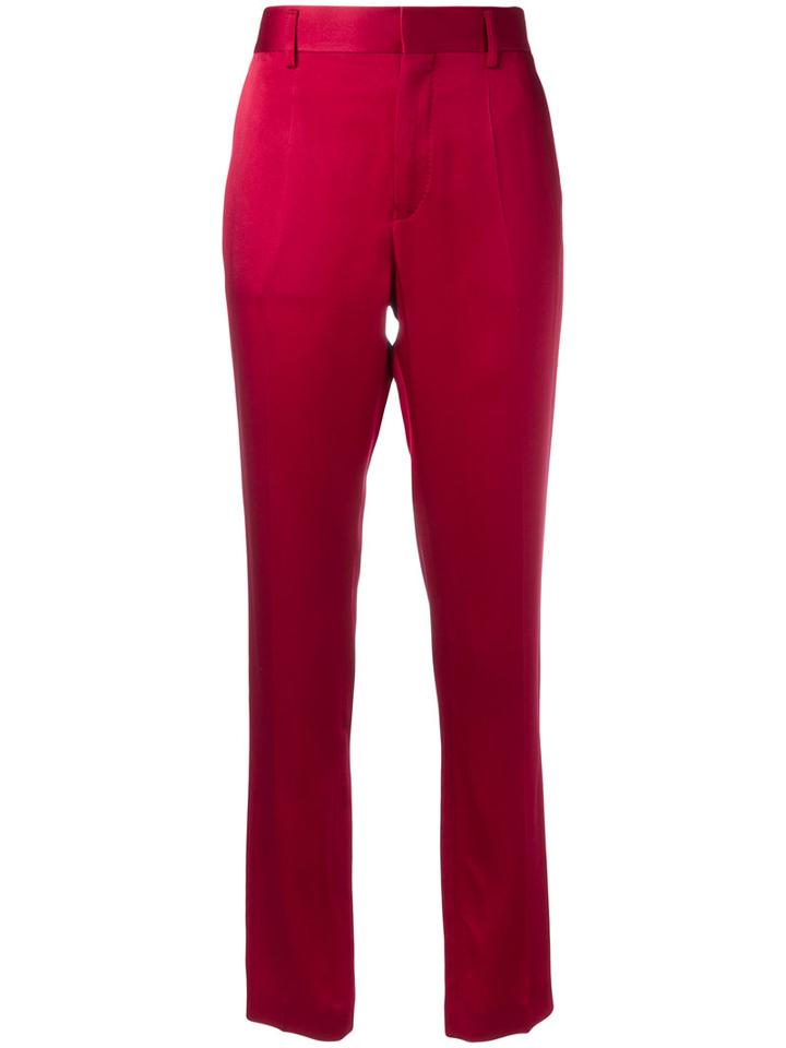Haider Ackermann - Tailored Trousers - Women - Cotton/acetate/rayon - 36, Pink/purple, Cotton/acetate/rayon