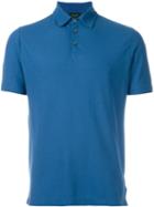 Zanone Classic Polo Shirt, Men's, Size: 52, Blue, Cotton
