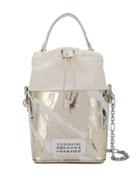 Maison Margiela Logo Patch Bucket Bag - White