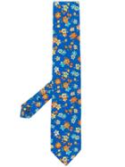 Fefè Floral Pattern Tie - Blue