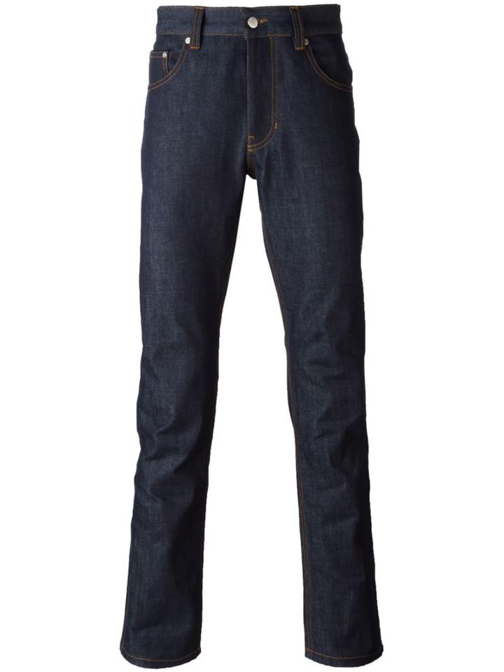 Ami Alexandre Mattiussi Straight Leg Jeans, Men's, Size: 30, Blue, Cotton