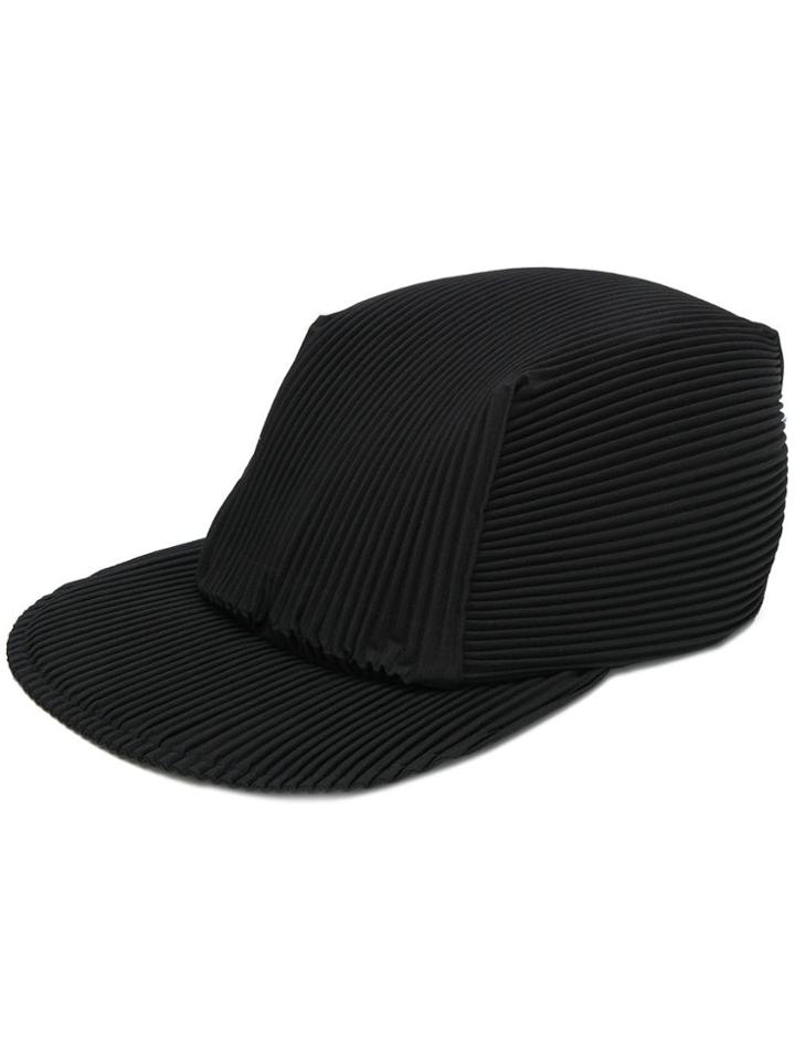 Homme Plissé Issey Miyake Panelled Cap - Black