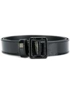 Ssheena Patent Buckled Belt - Black