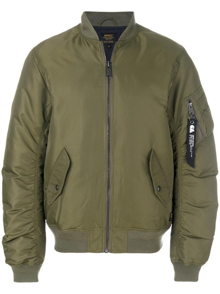 Carhartt Gathered Sleeve Bomber Jacket - Green