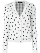 Rochas Polka Dot Print Cardigan