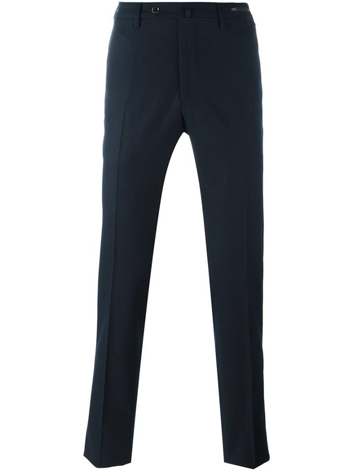 Pt01 Skinny Fit Trousers, Men's, Size: 54, Blue, Spandex/elastane/virgin Wool