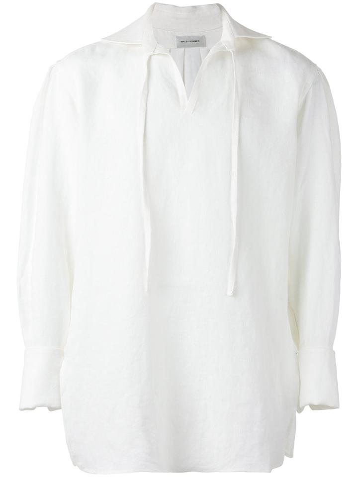 Grace Wales Bonner Raf Shirt, Men's, Size: Medium, White, Linen/flax