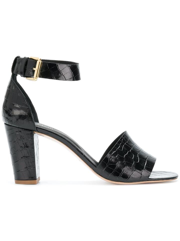 Morobé Ankle Strap Sandals - Black