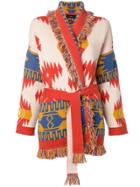 Alanui Belted Cashmere Cardigan - Orange