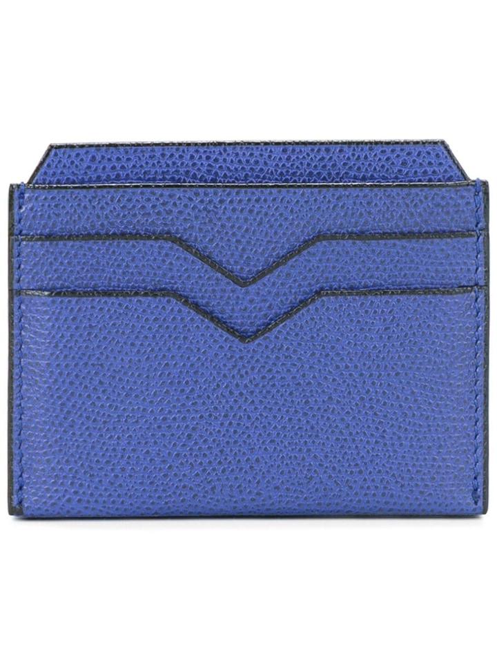 Valextra Flat Cardholder - Blue