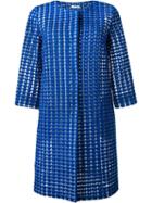 P.a.r.o.s.h. Crochet Coat, Women's, Size: L, Blue, Polyester
