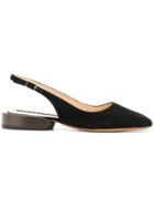 Jacquemus Square-toe Slingback Ballerinas - Black