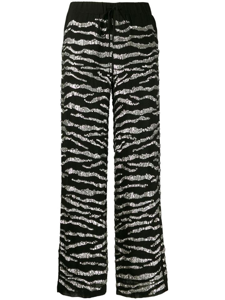 P.a.r.o.s.h. Sequin Embellished Trousers - Black