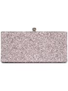 Jimmy Choo - Celeste Glitter Clutch Bag - Women - Silk/metallic (grey) Fibre - One Size, Women's, Silk/metallic Fibre