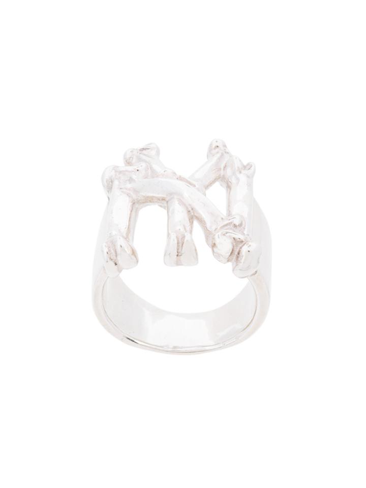 Takahiromiyashita The Soloist Bone Ring - Metallic