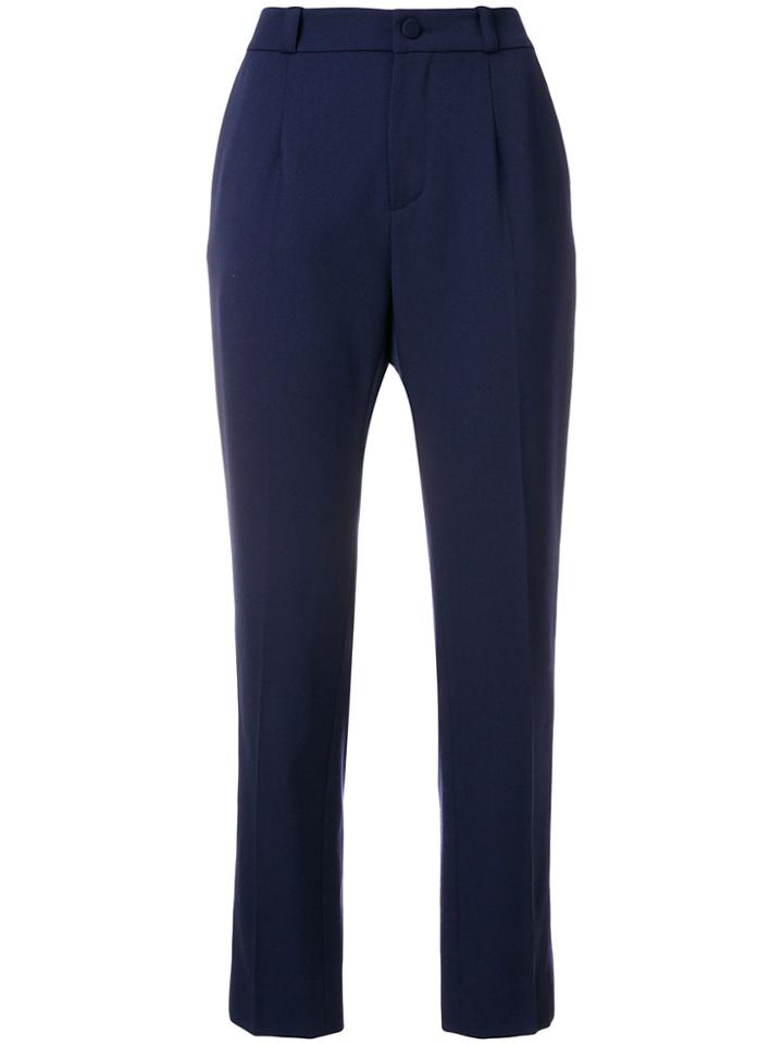 Lanvin Tailored Cropped Trousers - Blue