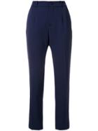 Lanvin Tailored Cropped Trousers - Blue
