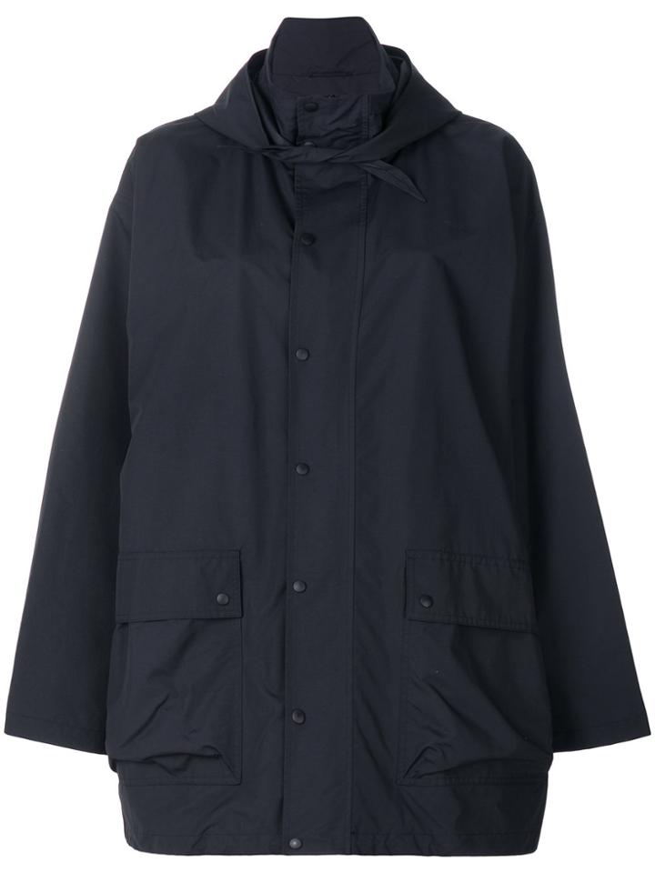 Balenciaga Oversized Raincoat - Blue