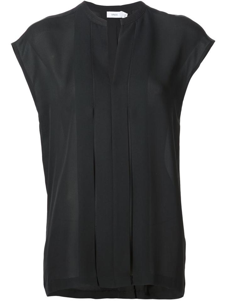 Vince Pintuck Blouse