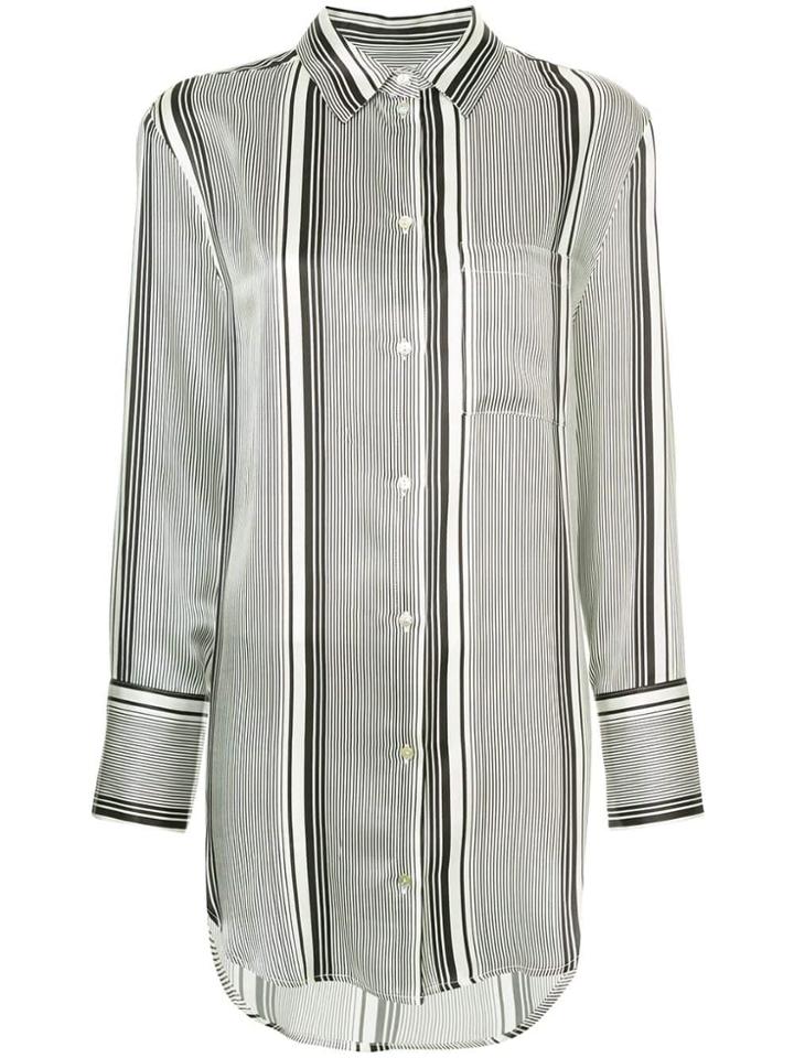 Asceno Striped Shirt - Black