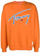 Tommy Jeans Embroidered Logo Sweatshirt - Yellow & Orange