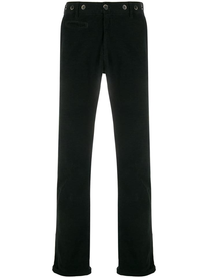 Barena Slim Corduroy Chinos - Black