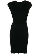 Mm6 Maison Margiela Sleeveless Fitted Sweater Dress - Black