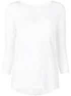 Majestic Filatures Boat Neck Loose Top - White