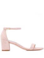 Stuart Weitzman Chunky Heel Sandals - Pink