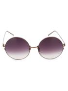 Linda Farrow '343' Sunglasses - Brown