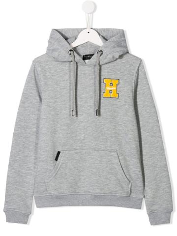 My Brand Kids Teen H Patch Hoodie - Grey