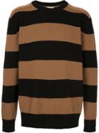 Saint Laurent Striped Sweater - Nude & Neutrals