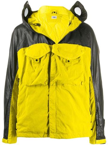 Cp Company Two-tone Hooded Jacket - Green
