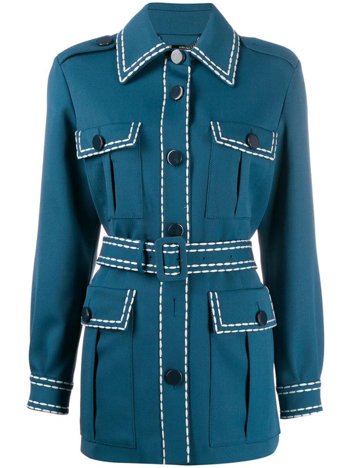 Fendi Safari Shirt Jacket - Blue