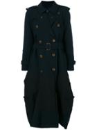 Comme Des Garçons Single Breasted Coat - Blue