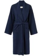 Lilly Sarti - Wool Coat - Women - Viscose/wool - 40, Blue, Viscose/wool