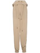 Y / Project Cropped Track Pants With Double Drawstring - Nude &