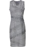 Elie Tahari Frayed Ethnic Dress