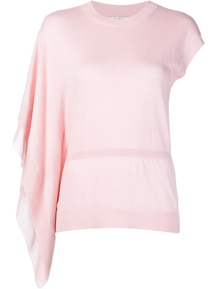 Halston Heritage One Shoulder Knitted Top