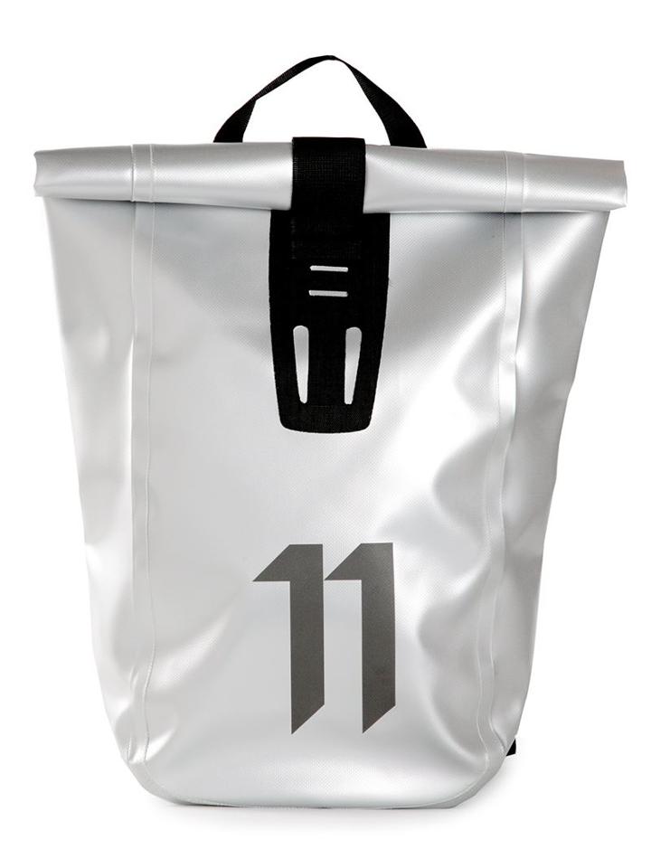 11 By Boris Bidjan Saberi Foldover Flap Metallic Backpack