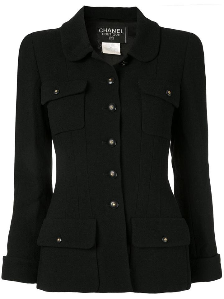 Chanel Pre-owned Vintage Long Sleeve Jacket - Black