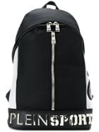 Plein Sport Panelled Backpack - Black
