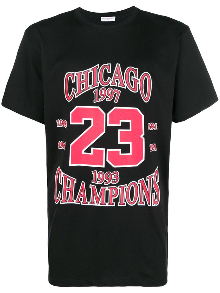 Ih Nom Uh Nit Chicago Print T-shirt - Black