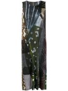 Pleats Please Issey Miyake Micro-pleated Long Dress - Green
